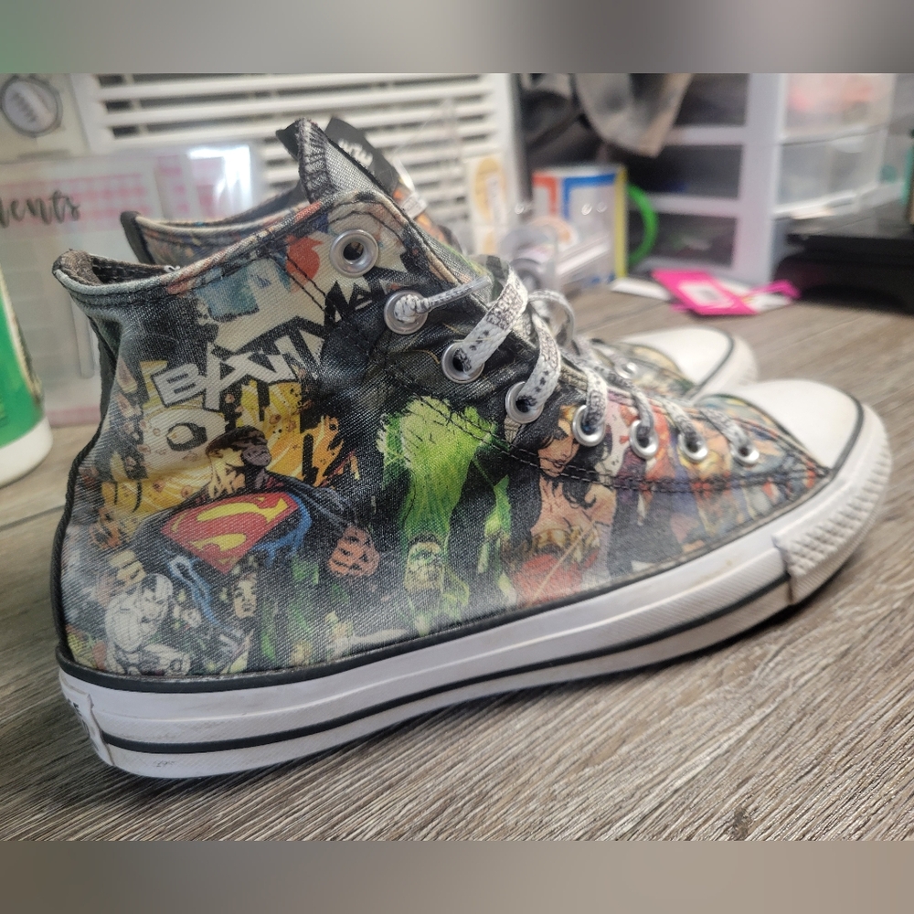 Converse X DC Justice League High Tops Size 8‎ Mens 10 Womans